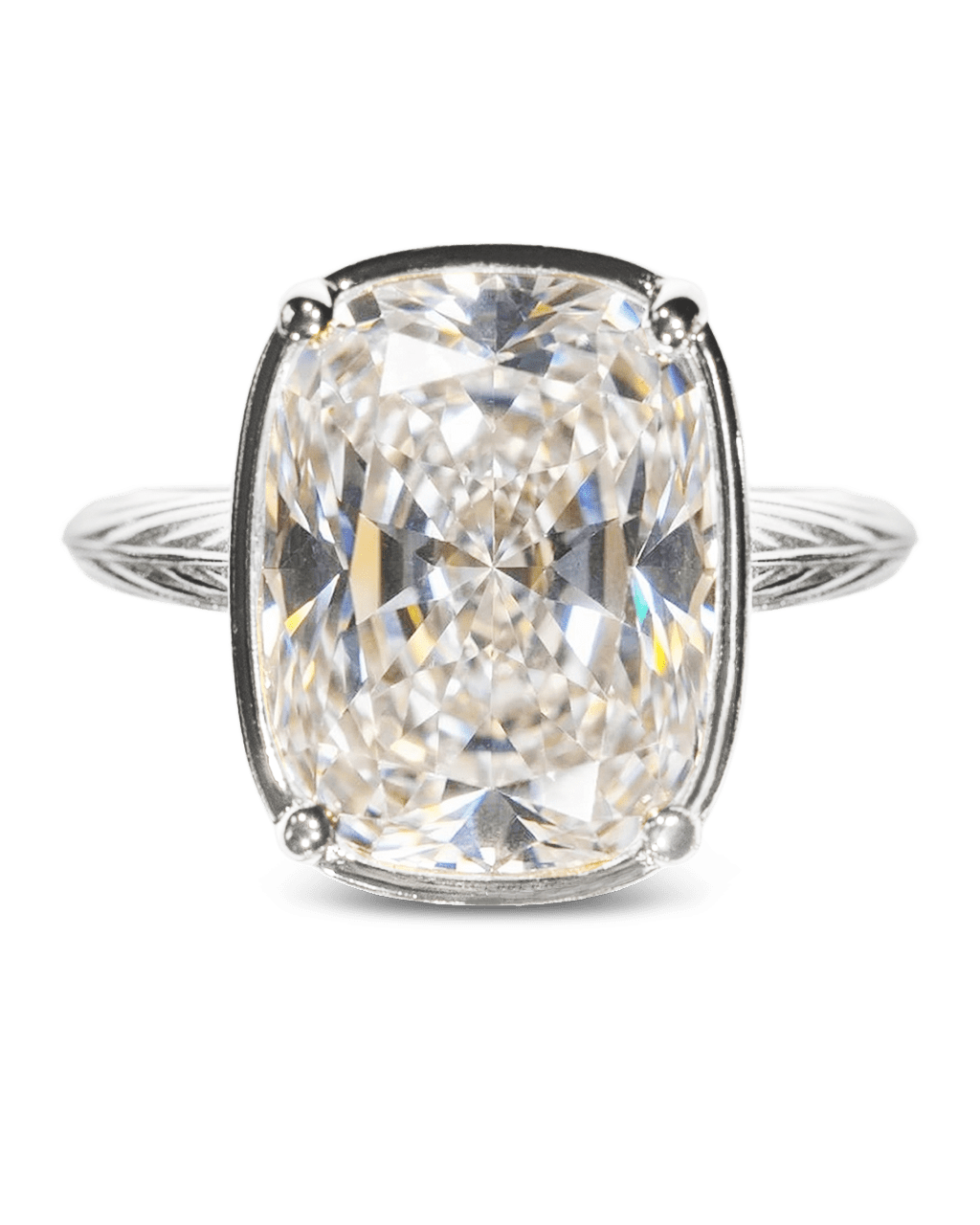 Sterling Silver Elongated Cushion Cocktail Ring 4ct & 8ct