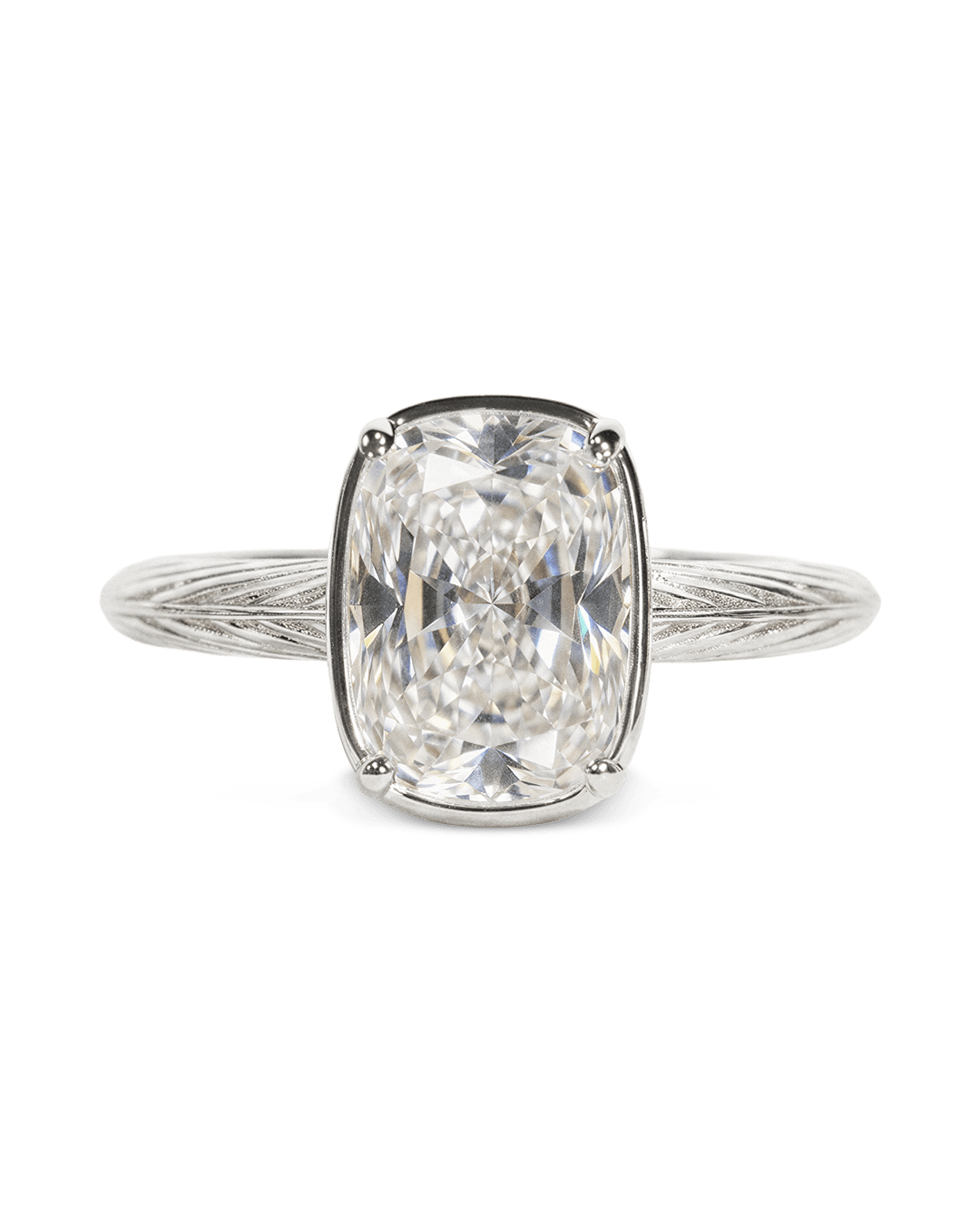 Sterling Silver Elongated Cushion Cocktail Ring 4ct & 8ct