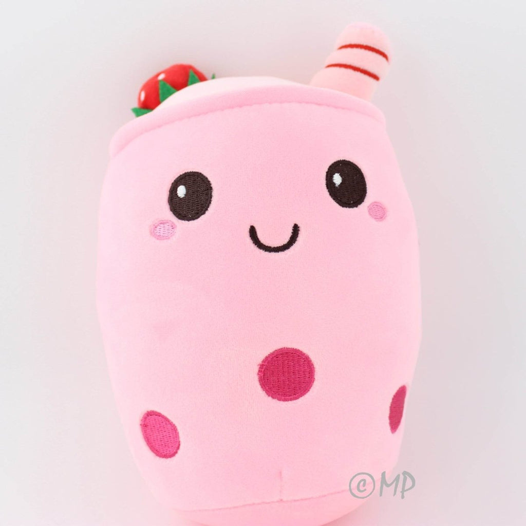Kawaii Bubble Tea Plushie Strawberry Matcha Boba Toy Gift