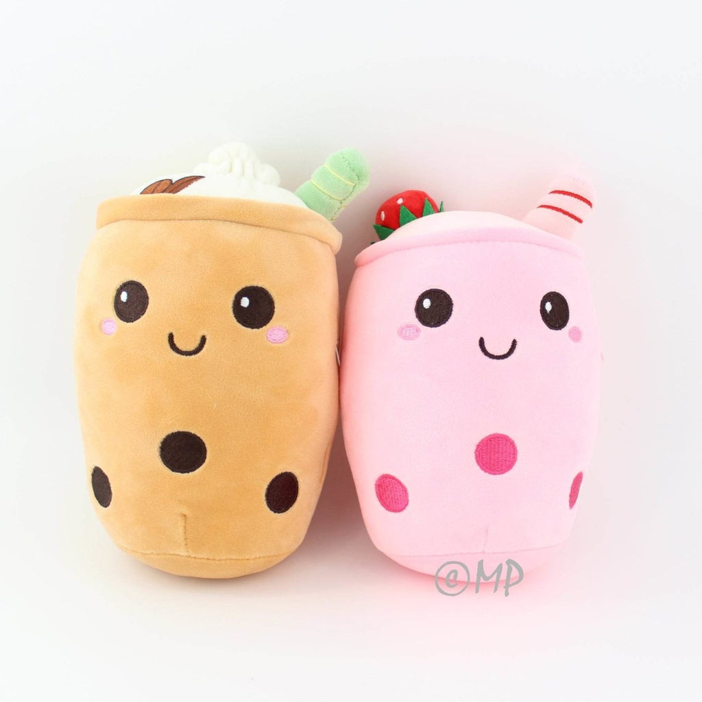 Kawaii Bubble Tea Plushie Strawberry Matcha Boba Toy Gift