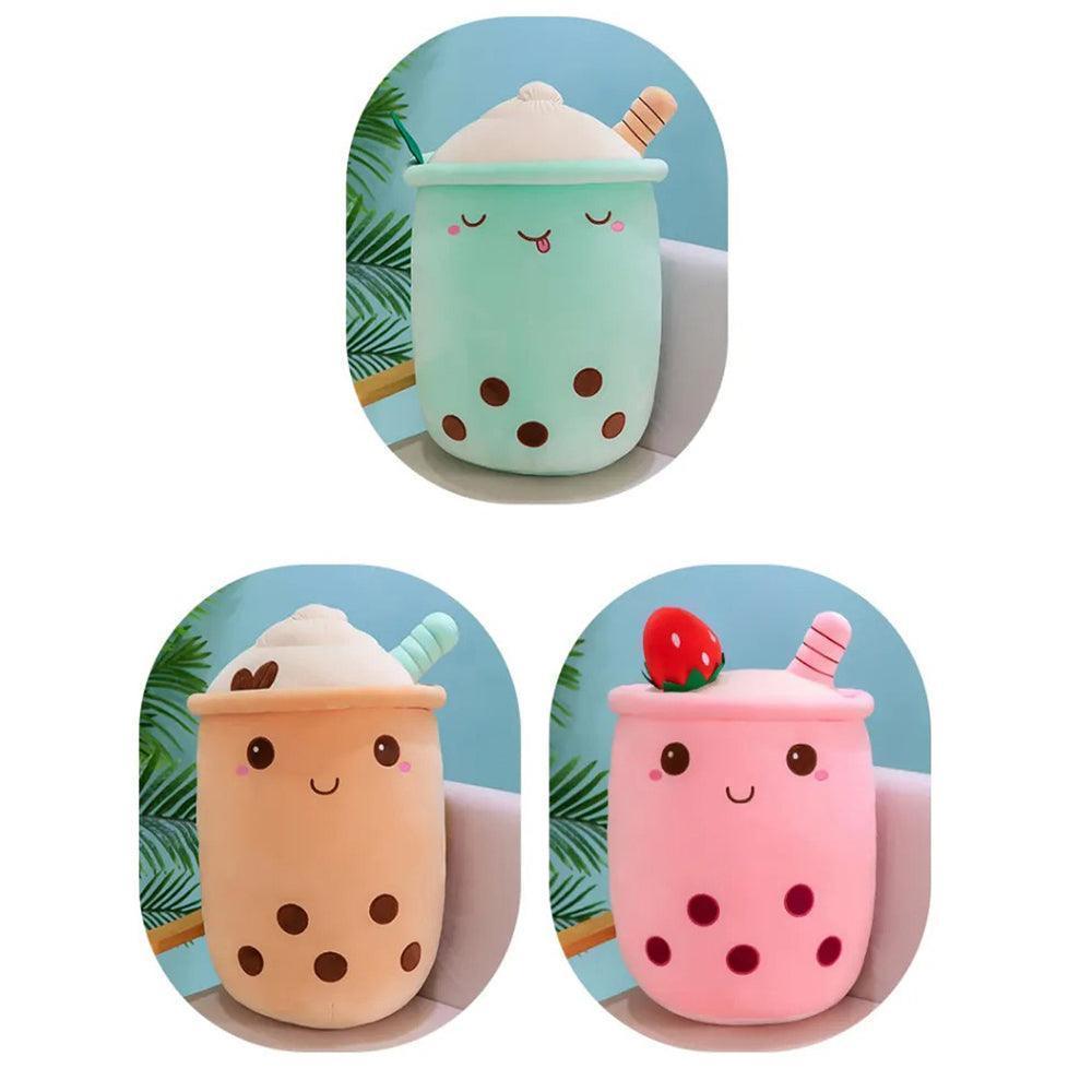 Kawaii Bubble Tea Plushie Strawberry Matcha Boba Toy Gift