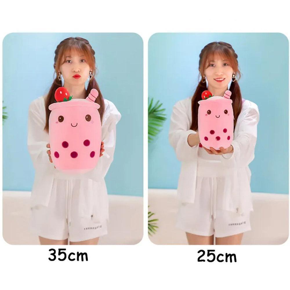 Kawaii Bubble Tea Plushie Strawberry Matcha Boba Toy Gift